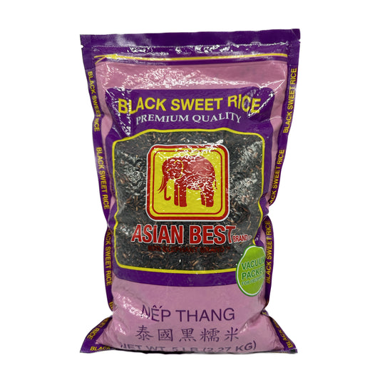 Asian Best Black Sweet Rice ข้าวเหนียวดำ- 5lb