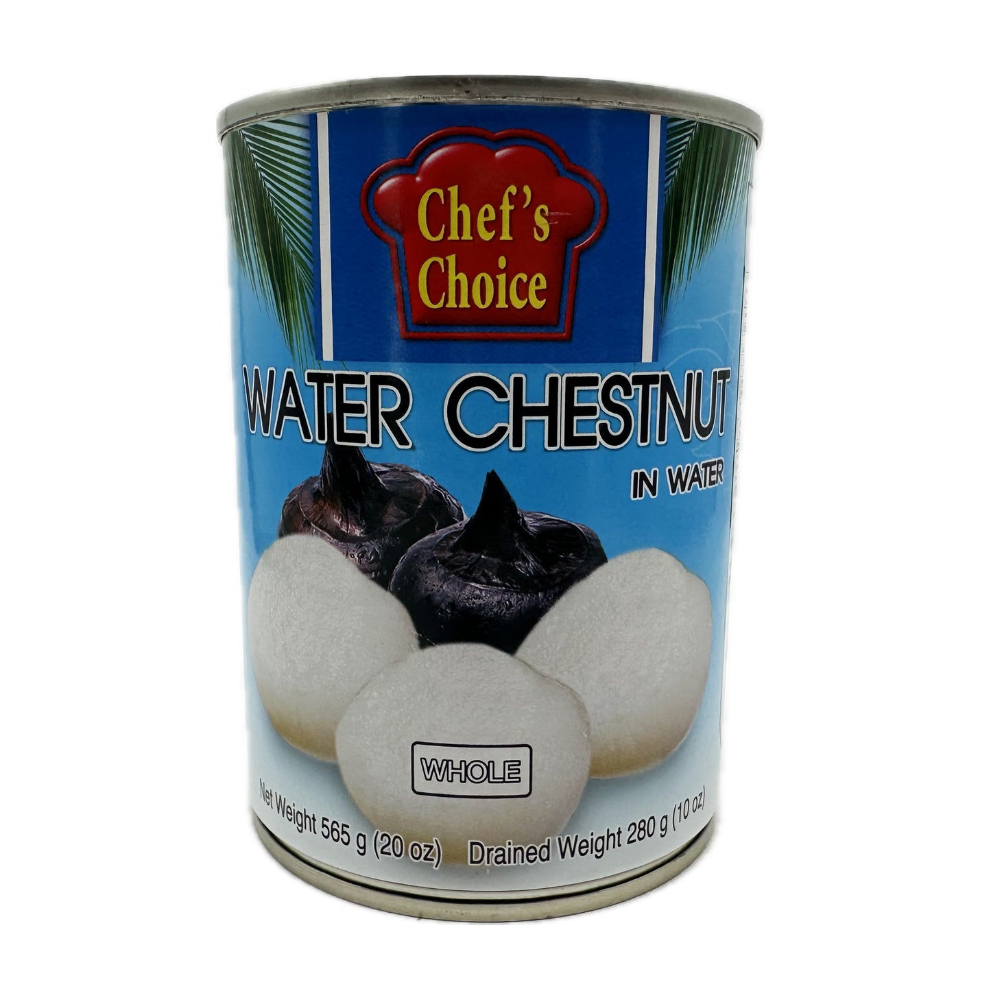 Whole Water Chestnut in Water by Chef's Choice Brand แห้วกระป๋อง - 20 oz