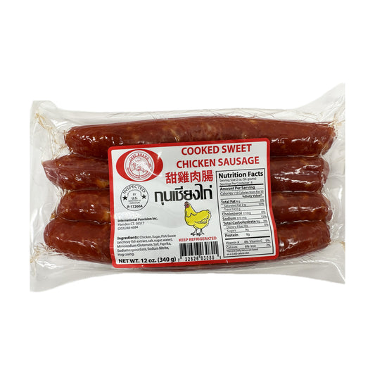 Cooked Sweet Chicken Sausage กุนเชียง - 12oz