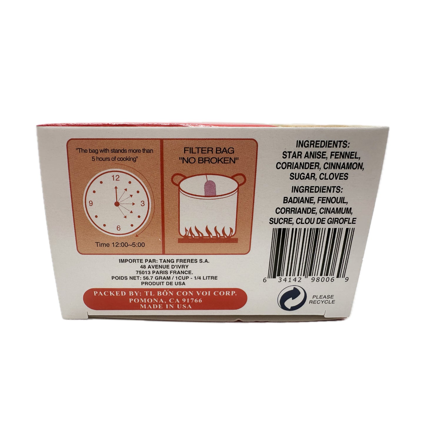 Chinese Special Spice Pho (Filter Bag) Gia Vi Pho Pasteur - 2oz