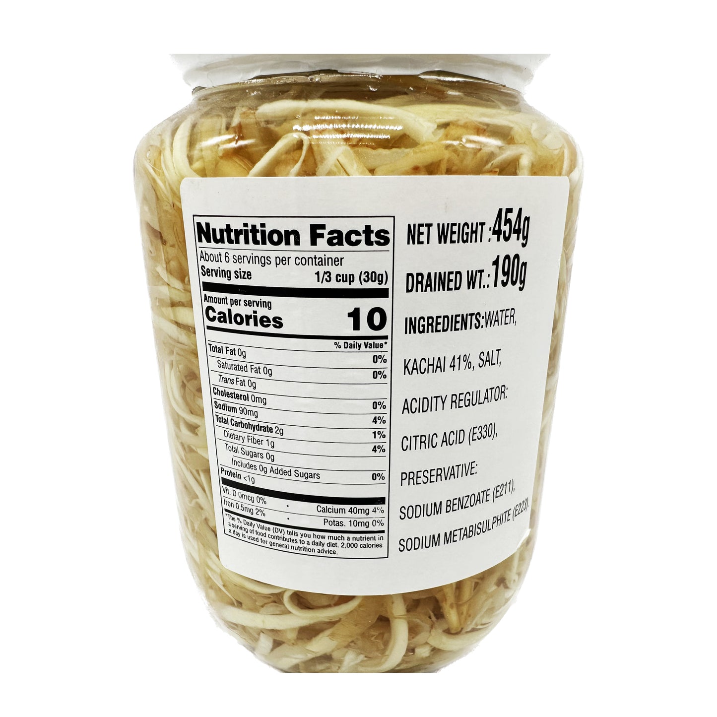 Cock Brand Kachai in Brine (Strips) กระชายตราไก่ - 454g