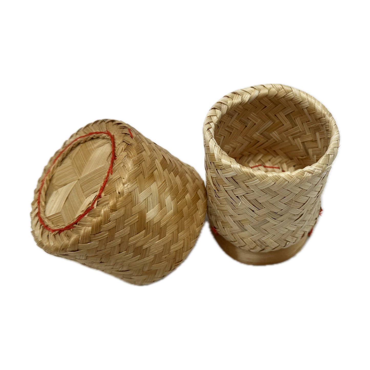 Sticky Rice Bamboo Box/Container/Basket, Thai Kratip กระติบข้าวเหนียว - Size 3"* 4.5"