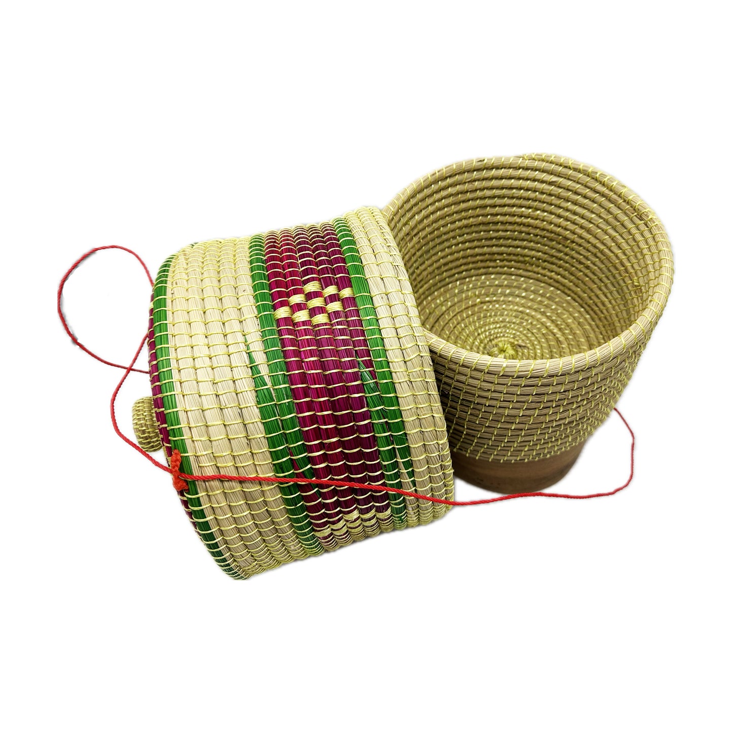 Sticky Rice Bamboo Box/Container/Basket, Thai Kratip กระติบข้าวเหนียว - Size 6.5"* 7.5"