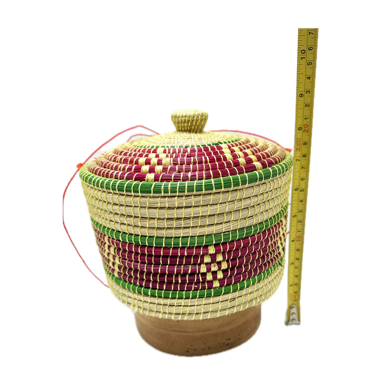 Sticky Rice Bamboo Box/Container/Basket, Thai Kratip กระติบข้าวเหนียว - Size 6.5"* 7.5"