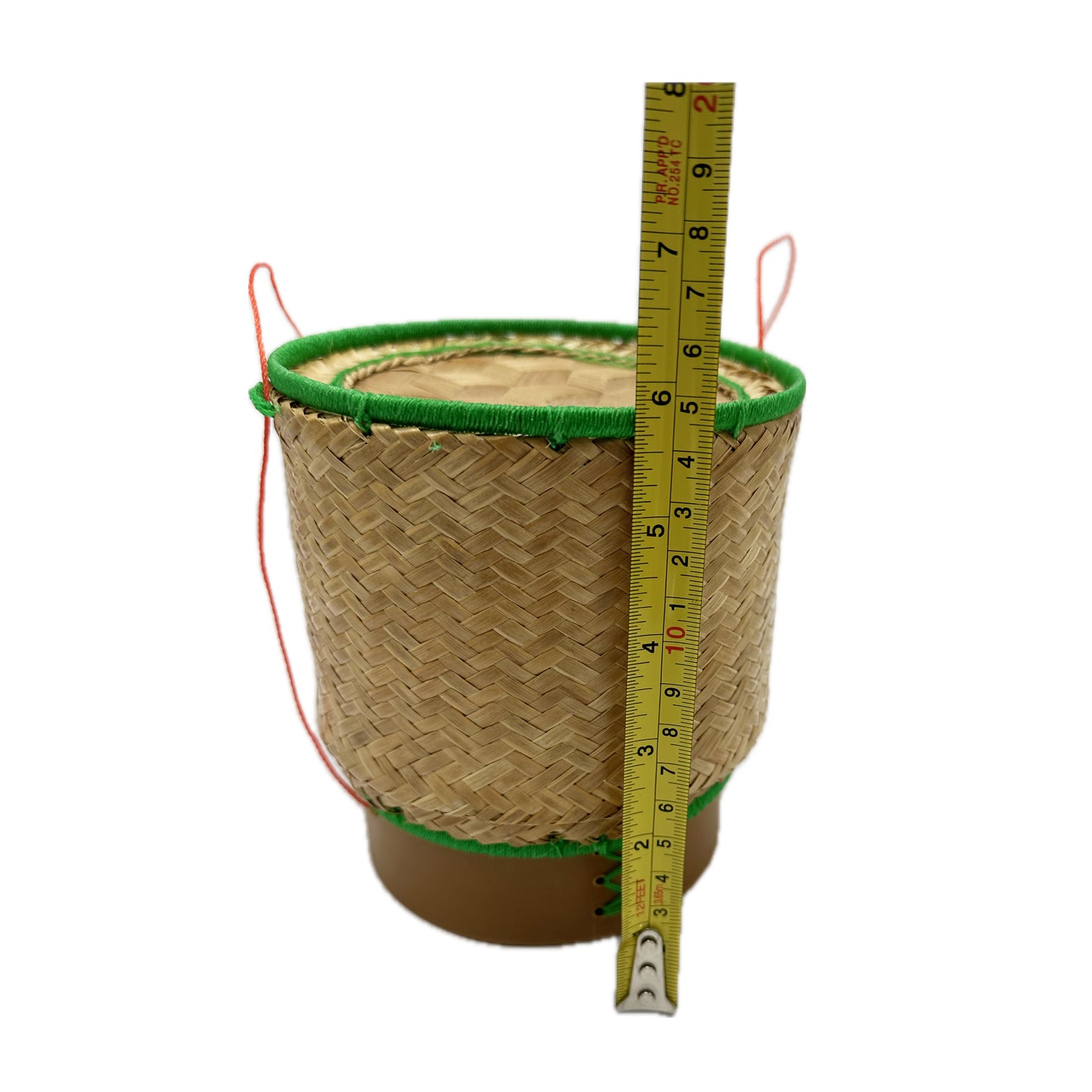 Sticky Rice Bamboo Box/Container/Basket, Thai Kratip กระติบข้าวเหนียว - Size 5"* 6"