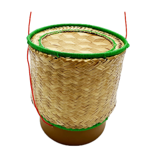 Sticky Rice Bamboo Box/Container/Basket, Thai Kratip กระติบข้าวเหนียว - Size 5"* 6"