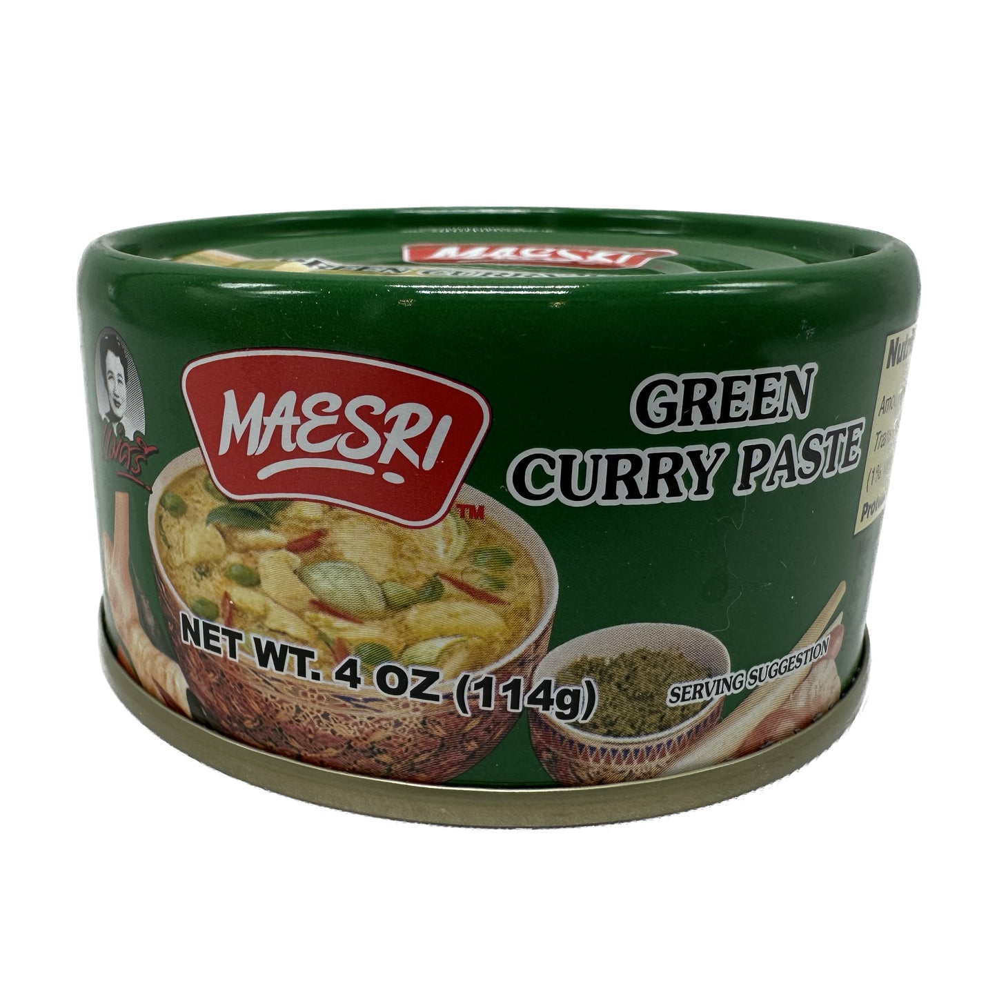 Maesri Green Curry Paste น้ำพริกแกงเขียวหวานตราแม่ศรี - 4 oz