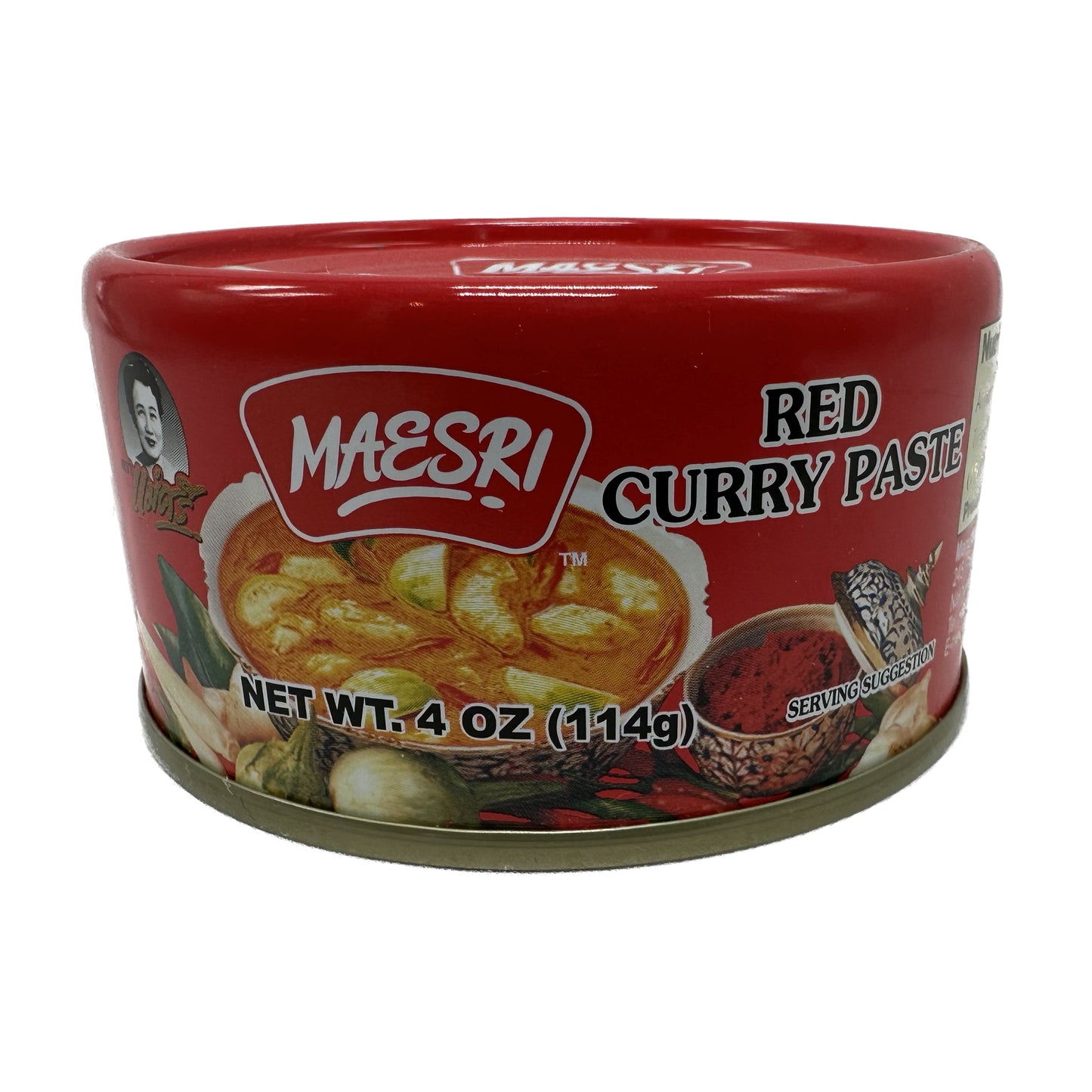 Maesri Red Curry Paste น้ำพริกแกงแดงตราแม่ศรี - 4 oz