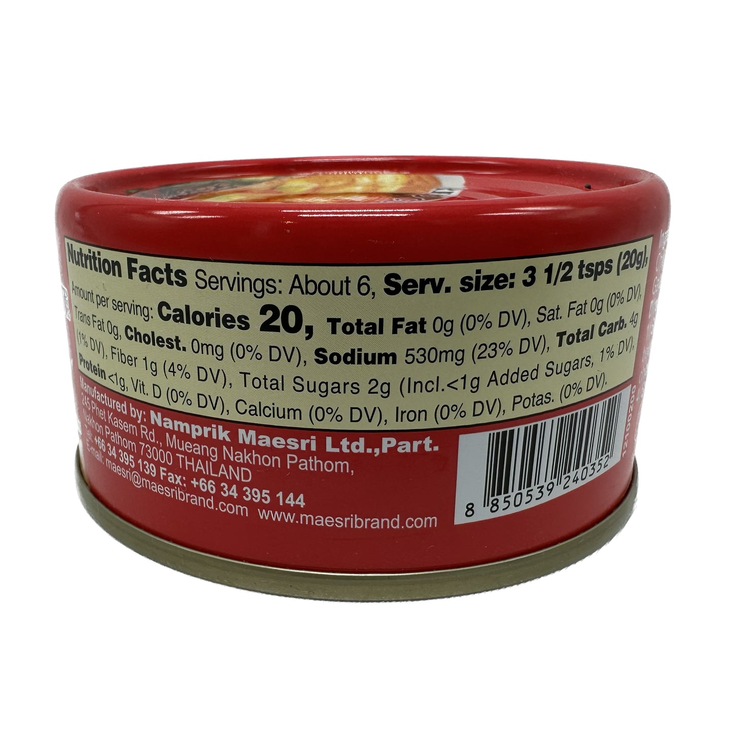 Maesri Red Curry Paste น้ำพริกแกงแดงตราแม่ศรี - 4 oz