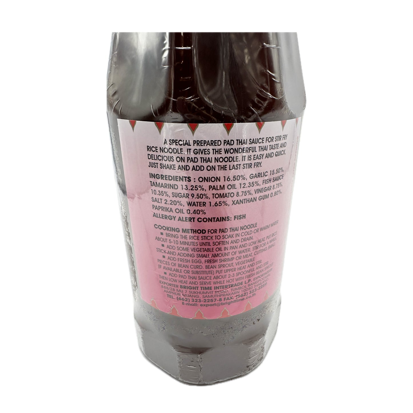 Pad Thai Sauce for Rice Noodle Sour and Spicy Sauce Ready to Use by 3 Chef's ซอสผัดไทยสำเร็จรูป - 33.33oz