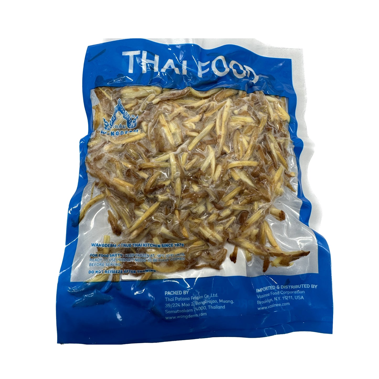 Wangderm Frozen RhiZome Sliced (Kra-Chai) กระชายซอย แช่แข็ง ตราวังเดิม - 4 oz