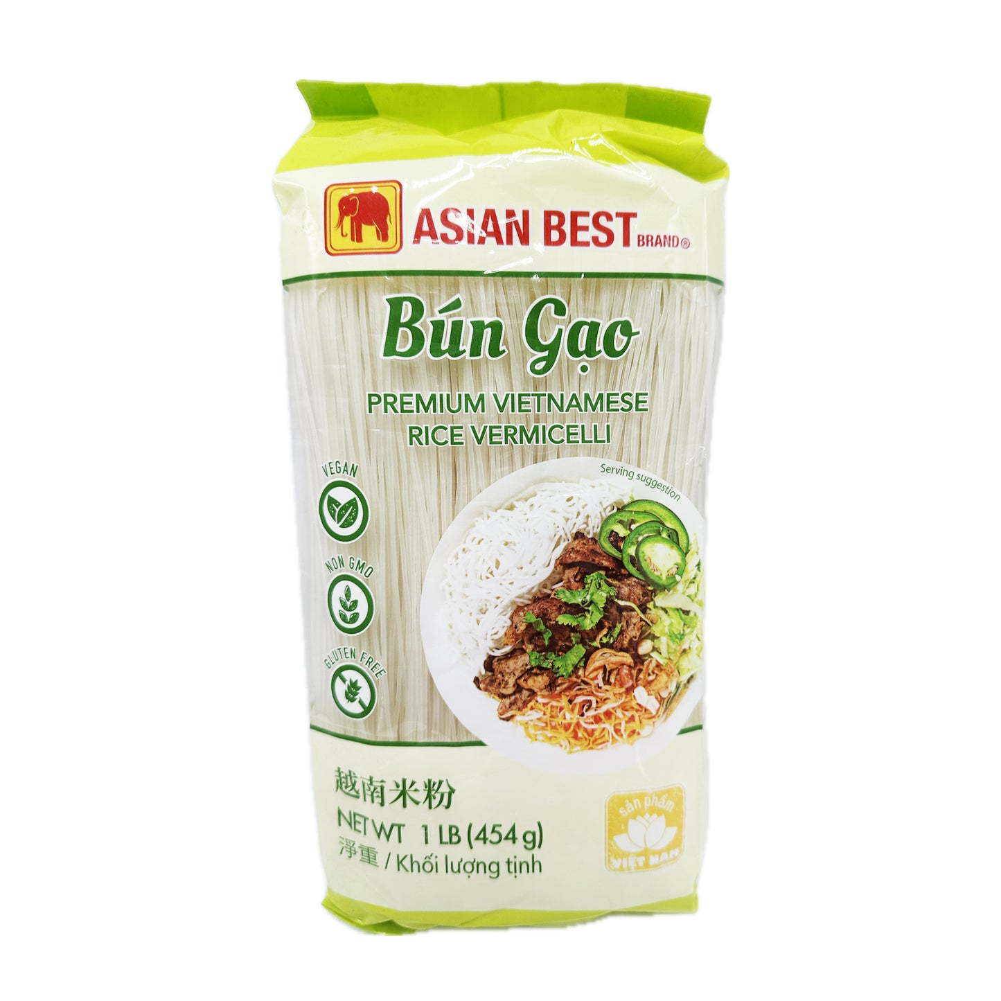 Asian Best Bún Gạo Premium Vietnamese Rice Vermicelli - 1 lb