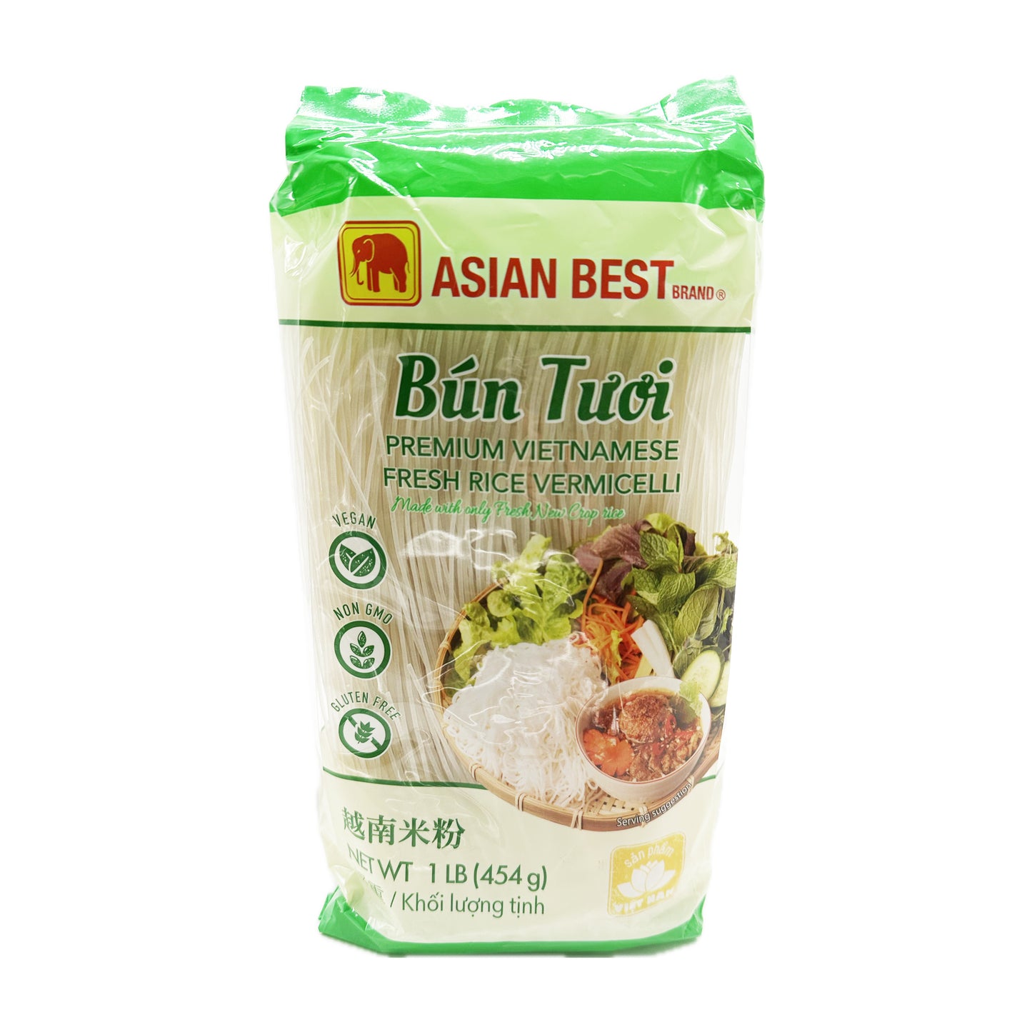 Asian Best Bún Tüoi Premium Vietnamese Fresh Rice Vermicelli - 1 lb
