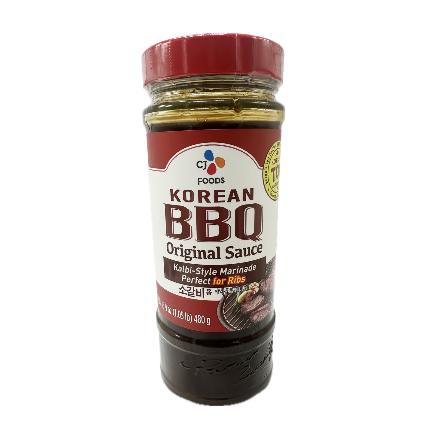 Korean BBQ Original Sauce Kalbi-Style Marinade Perfect for Ribs - 480g