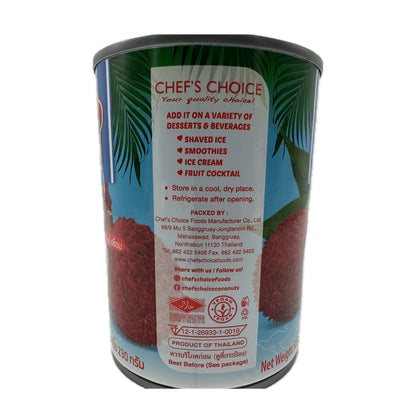 Chef's Choice Lychee in syrup ลิ้นจี่ในน้ำเชื่อม- 230g