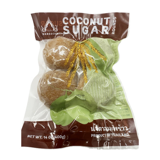 Wangderm Coconut Sugar Rounds น้ำตาลมะพร้าว ตราวังเดิม - 14oz