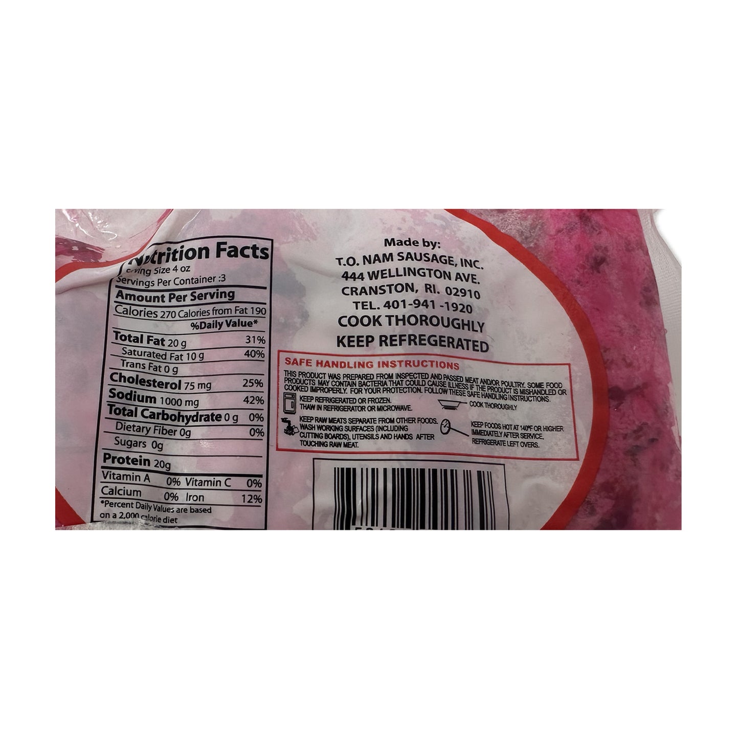 Oriental Brand Cured Sausage - 6 oz