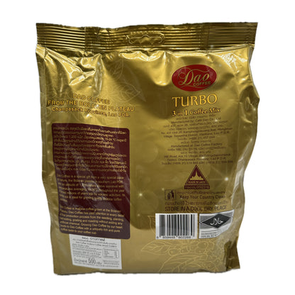 Dao Coffee Turbo 3 in 1 Lao Coffee - 500g (20g*25sticks)
