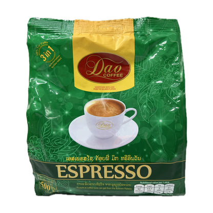 Dao Coffee Original or Espresso Flavor - 500g (20g*25 sticks)