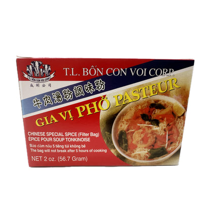 Chinese Special Spice Pho (Filter Bag) Gia Vi Pho Pasteur  - 2oz