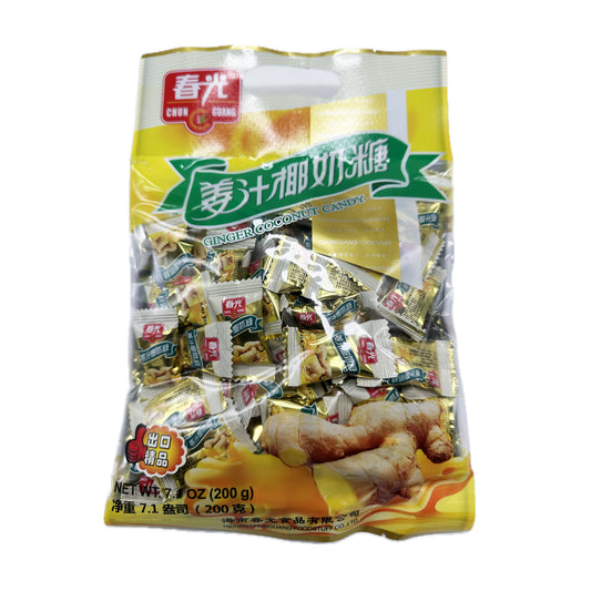 Chun Guang Ginger Coconut Candy - 7.1oz
