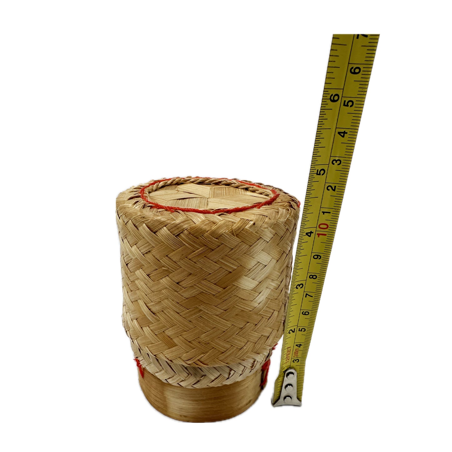 Sticky Rice Bamboo Box/Container/Basket, Thai Kratip กระติบข้าวเหนียว - Size 3"* 4.5"