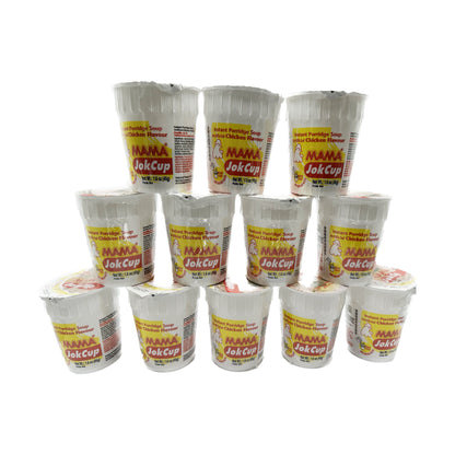 Mama Instant Porridge Soup Cup Jok Artificial Chicken Flavor มาม่าโจ๊กคัพ รสไก่ (ถ้วย) - 12x45g (1 Case)