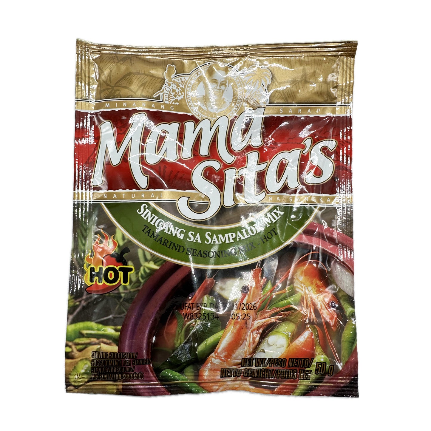 Mama Sita's Sinigang Sa Sampalok Mix Tamarind Seasoning Mix Hot - 50g