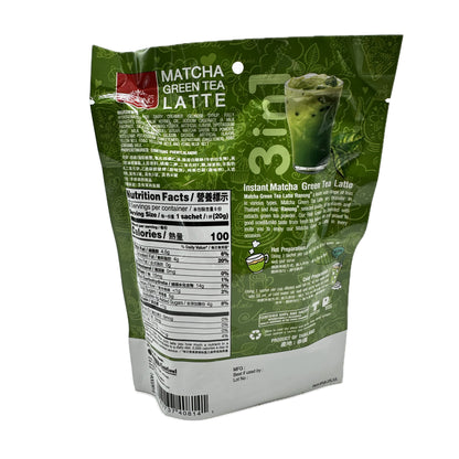 Ranong Instant Matcha Green Tea Latte Mix 3-in-1 - 160g (8 Sachets *20g)