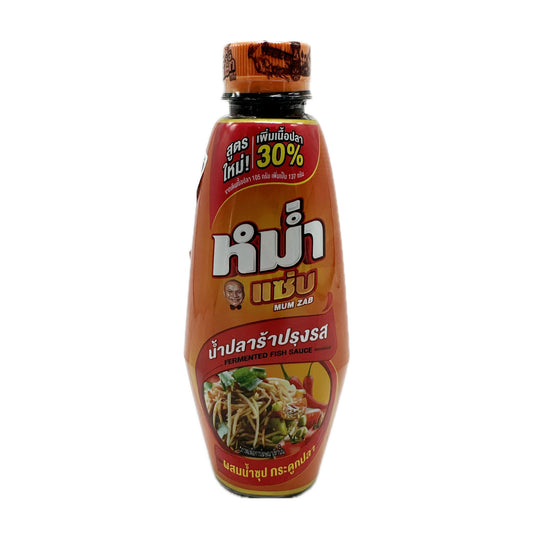Mum Zab Fermented Fish Sauce หม่ำแซ่บ (Nam Plara น้ำปลาร้าปรุงรส)  - 350g