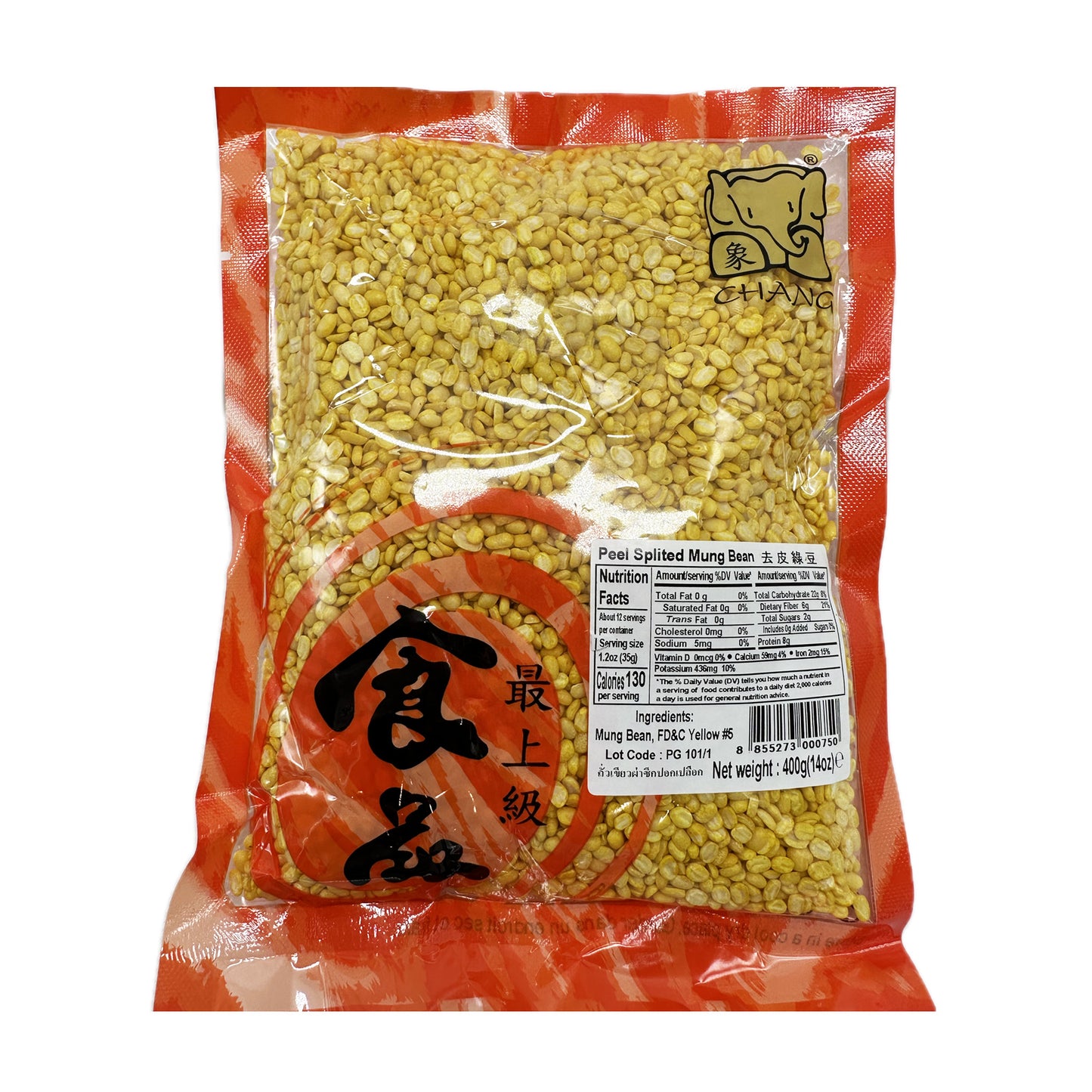 Peel Splited Mung Bean by Chang - 400g