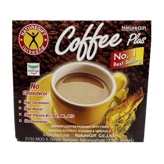NatureGift Coffee Plus with Fiber Ginseng Extract Vitamin & Mineral กาแฟสำเร็จรูป เนเจอร์กิฟ - 135g