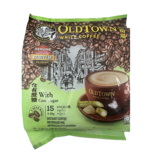 Old Town White Coffee with Cane Sugar Instant Coffee Beverage Mix - 15*1.27ox (19.05oz)