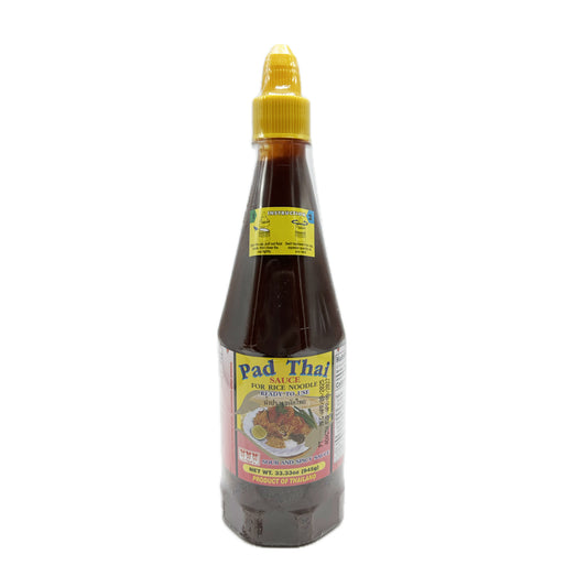 Pad Thai Sauce for Rice Noodle Sour and Spicy Sauce Ready to Use by 3 Chef's ซอสผัดไทยสำเร็จรูป - 33.33oz