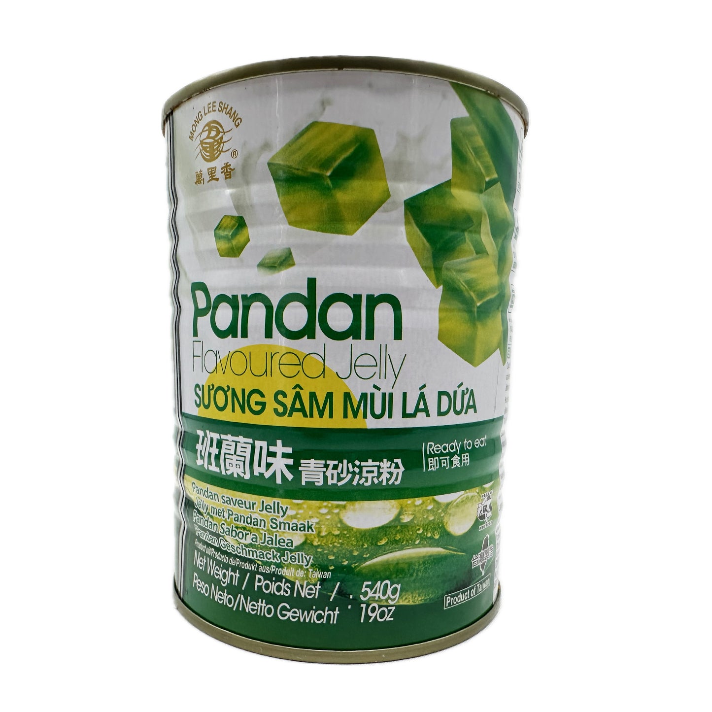 Mong Lee Shang  Pandan Flavored Jelly Ready to Eat Mix with Drink or Dessert วุ้นใบเตย - 19oz