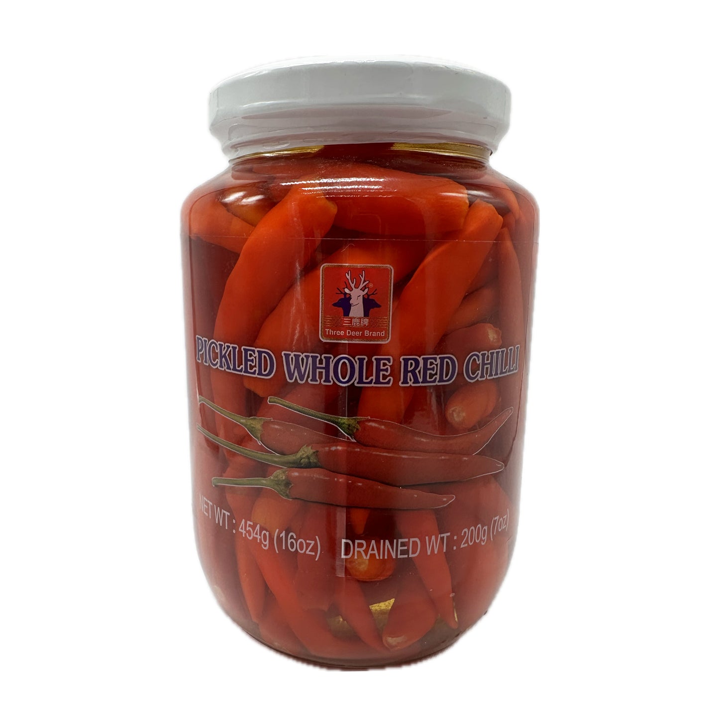 Pickled Whole Red Chilli Product of Thailand - 200g