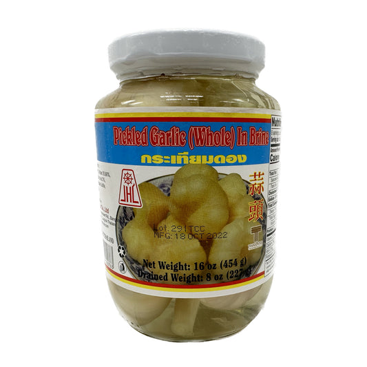 Pickled Garlic Whole in Brine กระเทียมดอง - 454g