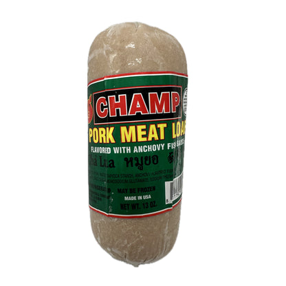 Pork Meat Loaf Flavored with Anchovy Fish Sauce by Champ หมูยอ -13 oz