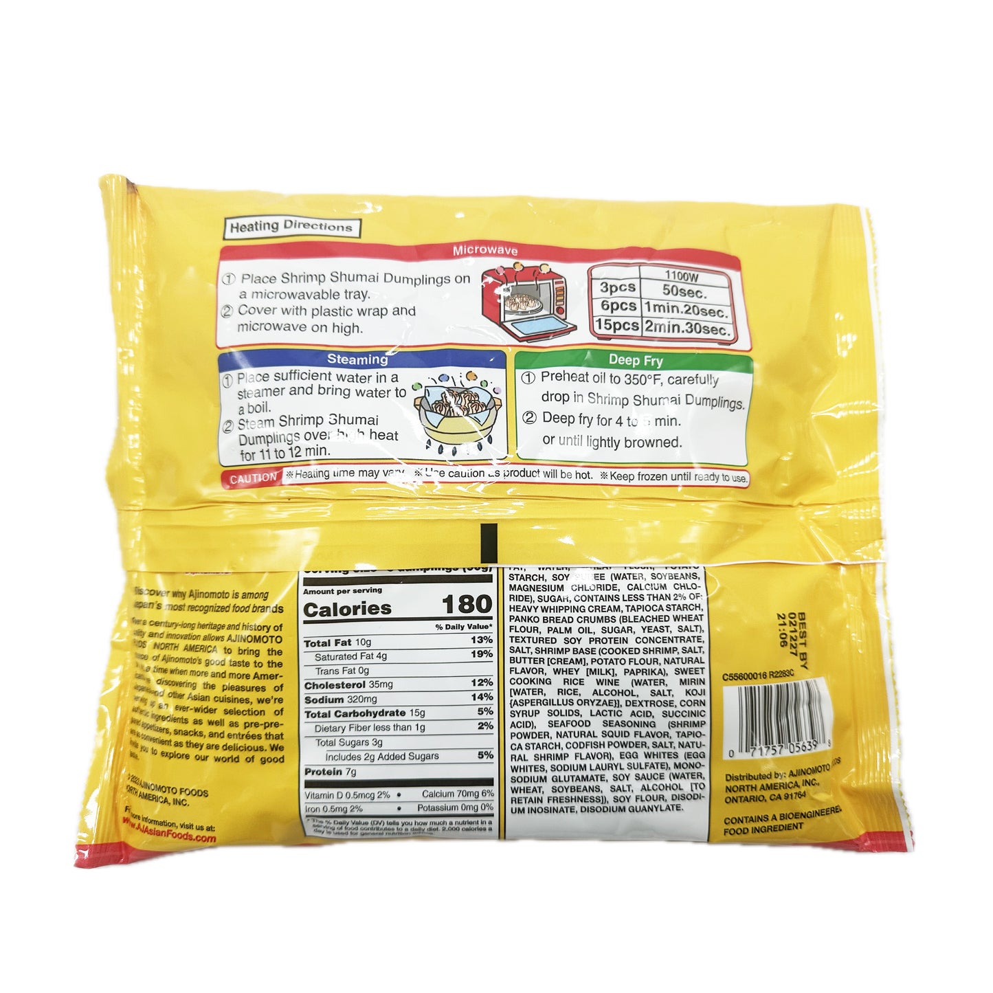 Shrimp Shumai Dumplings Ajinomoto Brand Family Pack - 17.46oz