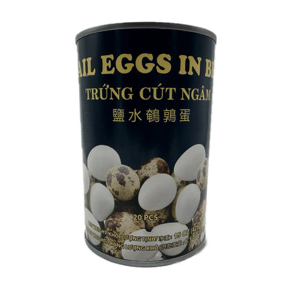 Quail Eggs in Brine ไข่นกกระทา by TRỨNG CÚT NGÂM - 15oz