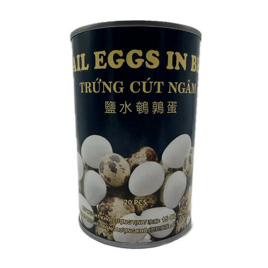 Quail Eggs in Brine ไข่นกกระทา by TRỨNG CÚT NGÂM - 15oz