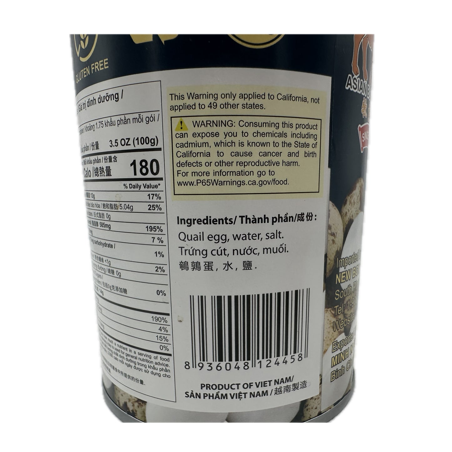 Quail Eggs in Brine ไข่นกกระทา by TRỨNG CÚT NGÂM - 15oz