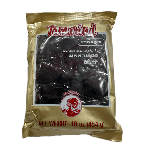 Tamarind Without Seed (Seedless) Cock Brand มะขามสดไม่มีเม็ด - 16oz