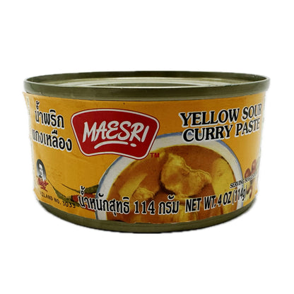 Yellow Sour Curry Paste by Maesri แม่ศรีน้ำพริกแกงเหลือง - 114g