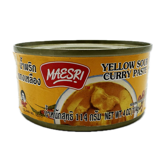 Yellow Sour Curry Paste by Maesri แม่ศรีน้ำพริกแกงเหลือง - 114g