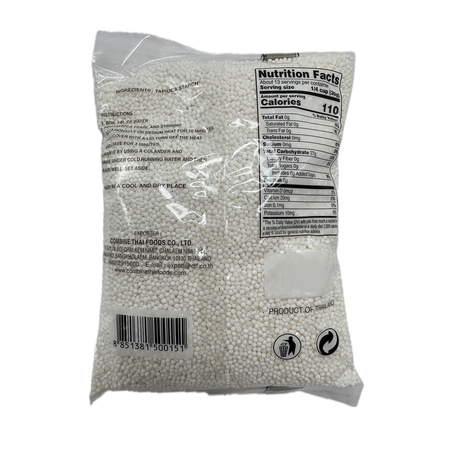 Tapioca Pearl by Three Deer Brand - 14oz